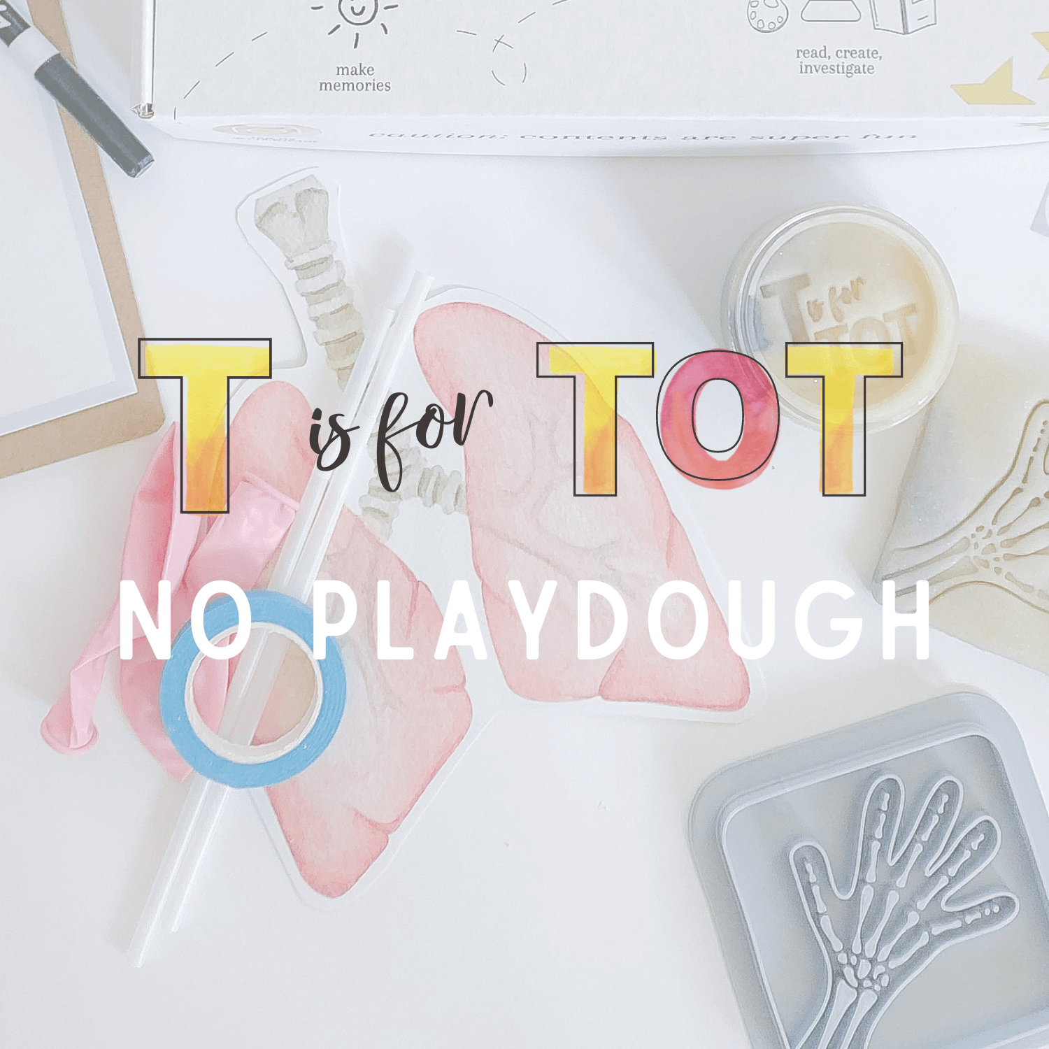 Learn & Play Kit | Monthly Subscription- No Playdough